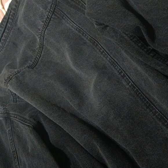 Faded black denim jacket . - Picture 2 of 3